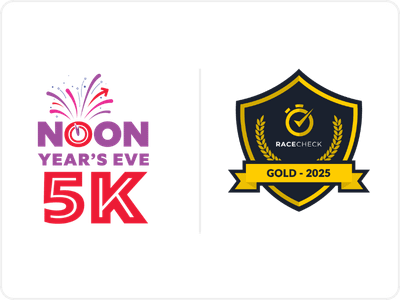 The NOON Year's Eve 5K is one of only 7 Gold rated running races in America